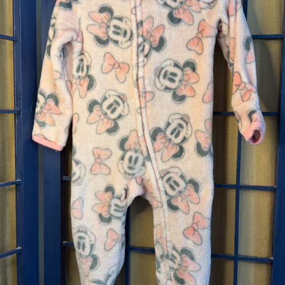 Disney Baby Minnie Mouse Fleece Sleepers – Set of 2 (6–9 Months) - Picture 7 of 8